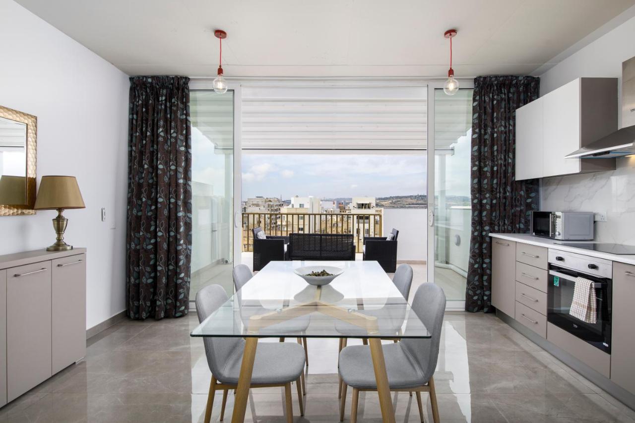 Hilltop Apartments - Stylish Comfort Living Close To The Sea, Bugibba St. Paul's Bay Bagian luar foto